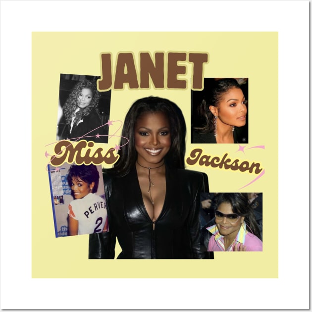 Janet Jackson Retro Graphic Wall Art by TheGraphicAtelier